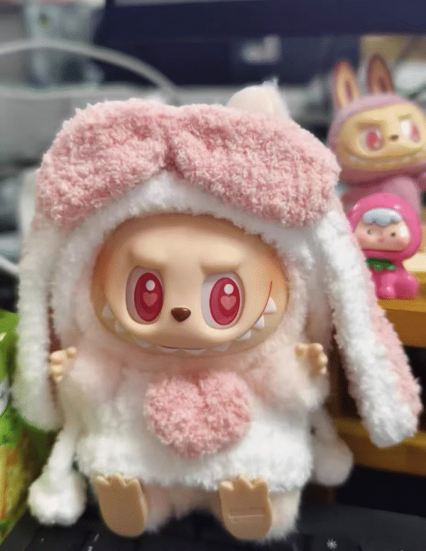 Labubu clothing fluffy rabbit onesie set