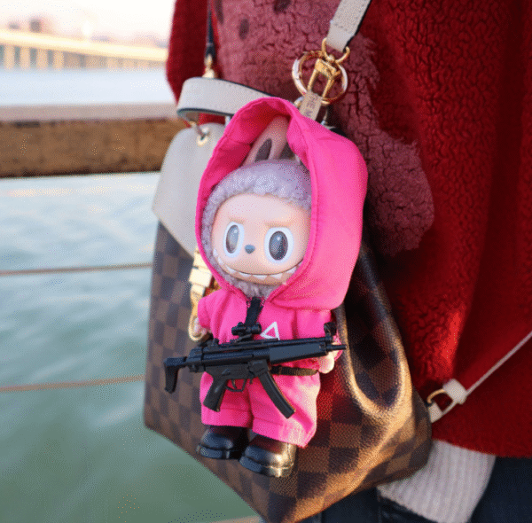 Labubu clothing Squid Game pink or green suit