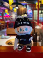 Labubu clothing Jackson Wang black T-shirt outfit