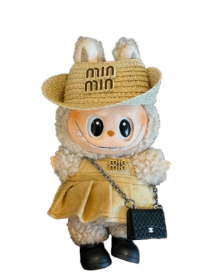 Labubu clothing Jang Wonyoung Chanel-style set