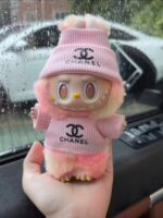 Labubu clothing Chanel  pink set