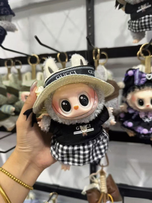 Labubu clothing Gucci dress set