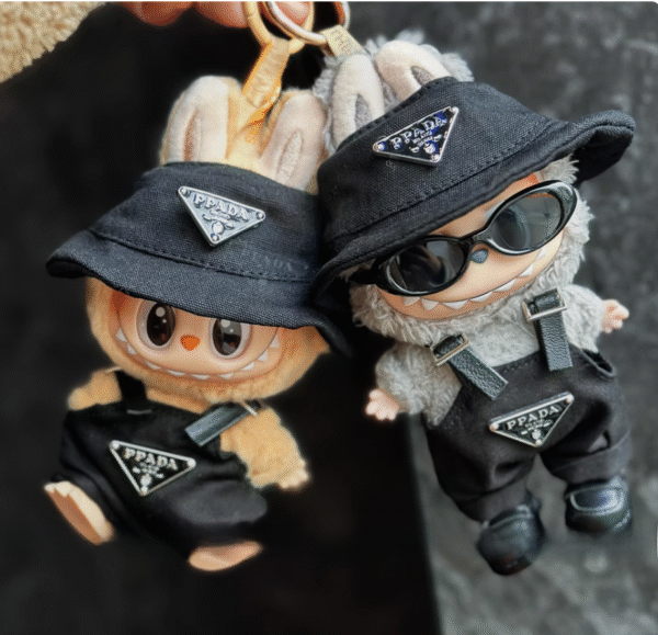 Labubu x Prada Black Trendy Set