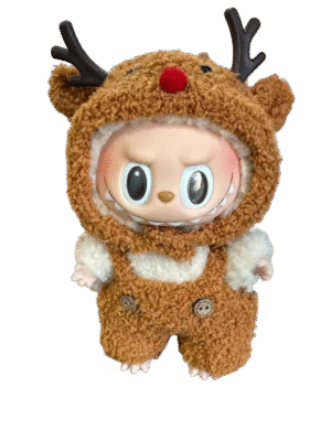 Labubu Cloud Fiber Little Muntjac Backless Pants Set