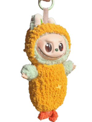 Labubu yellow outfit