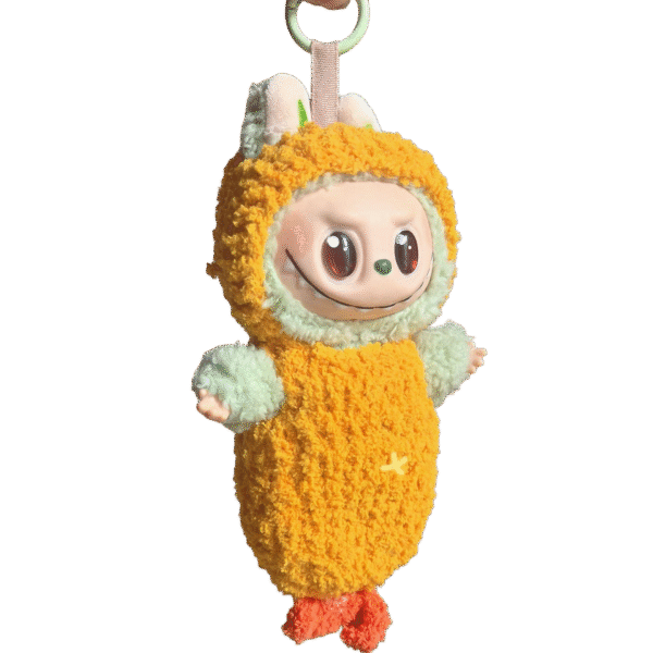 Labubu yellow outfit