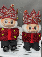 labubu clothing G-Dragon Red rose suit