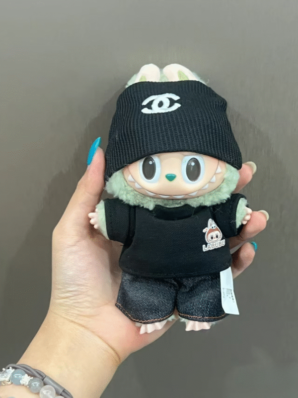 Labubu clothing Chanel black set