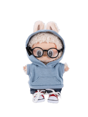 Labubu clothing colorful hoodie set