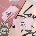 Labubu clothing Chanel  pink set