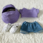 Labubu clothing G.E.M. purple T-shirt outfit