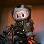 Labubu clothing cool biker suit set