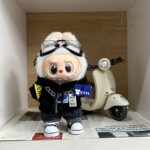 Labubu clothing cool biker suit set