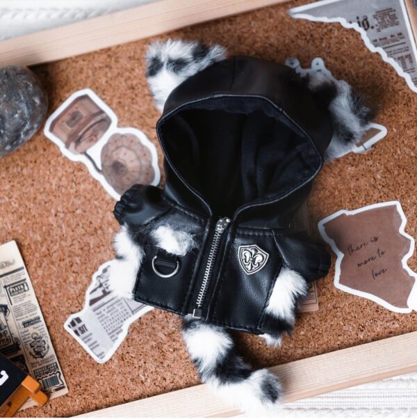 Labubu clothing cool biker suit set