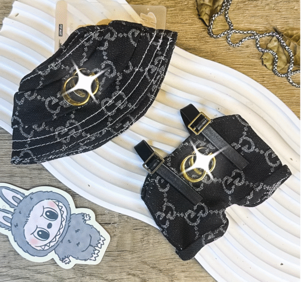 Labubu x Gucci Denim Overalls Set