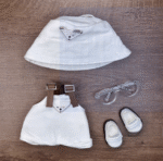 Labubu x Prada Denim Fisherman Hat Four-Piece Set