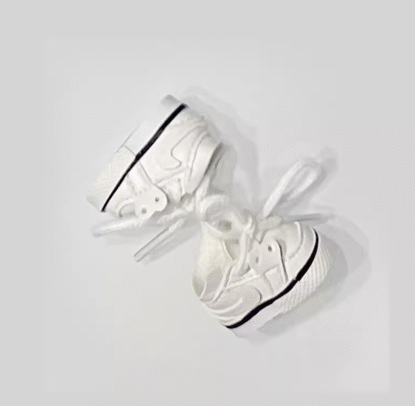 Labubu clothes supreme black and white suit