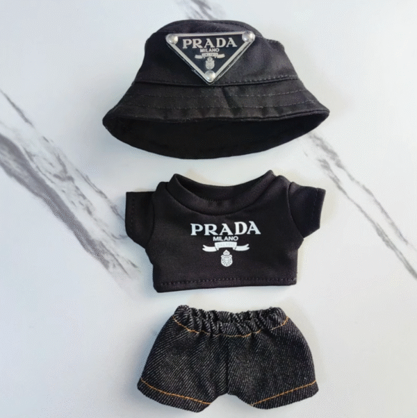 Labubu x Prada Black Trendy Set