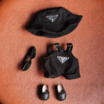 Labubu x Prada Denim Fisherman Hat Four-Piece Set