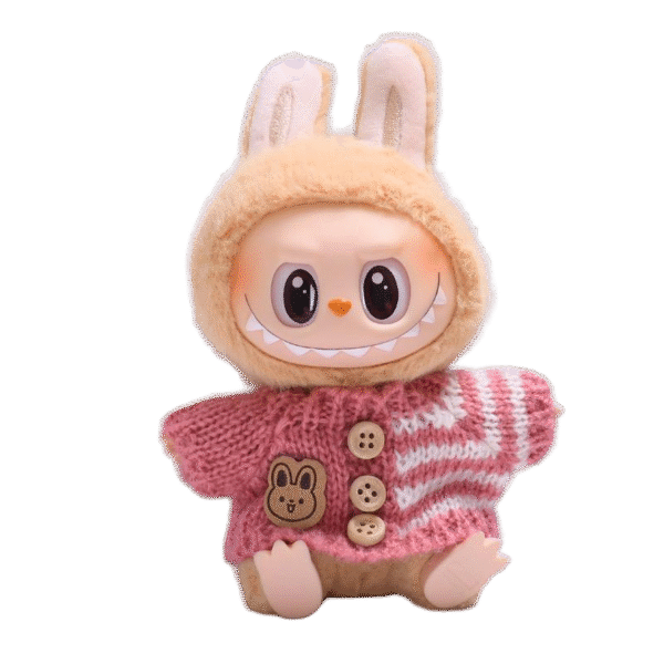 Labubu clothing - Korean-style woolen clothing set