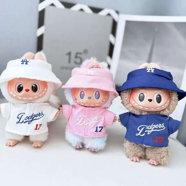 Labubu clothing LA baseball sports set