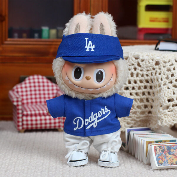 Labubu clothing LA baseball sports set