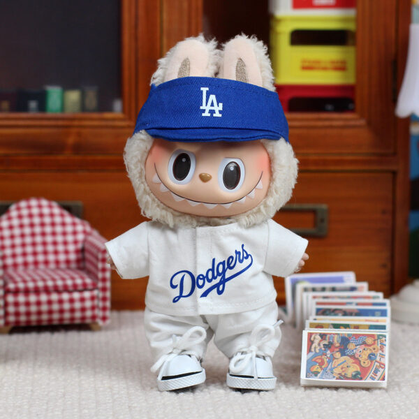 Labubu clothing LA baseball sports set