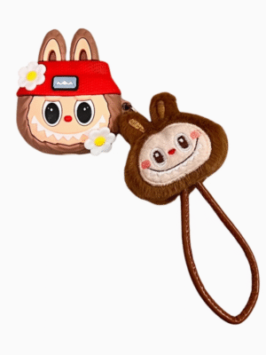 Labubu cute figurine headphone case