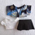 Labubu Blue Butterfly Kimono