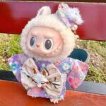 Labubu Purple Small Floral Kimono