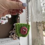 Labubu Snack Bead Chain Mini Crossbody Bag