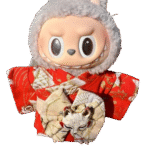 Labubu Maple Leaf kimono