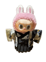 Labubu three-point kimono