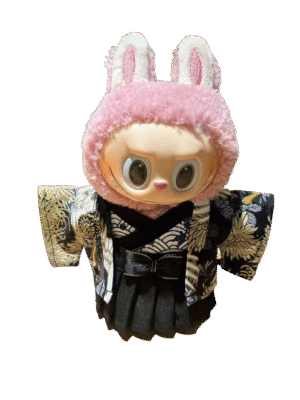 Labubu three-point kimono