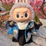 Labubu Blue Butterfly Kimono