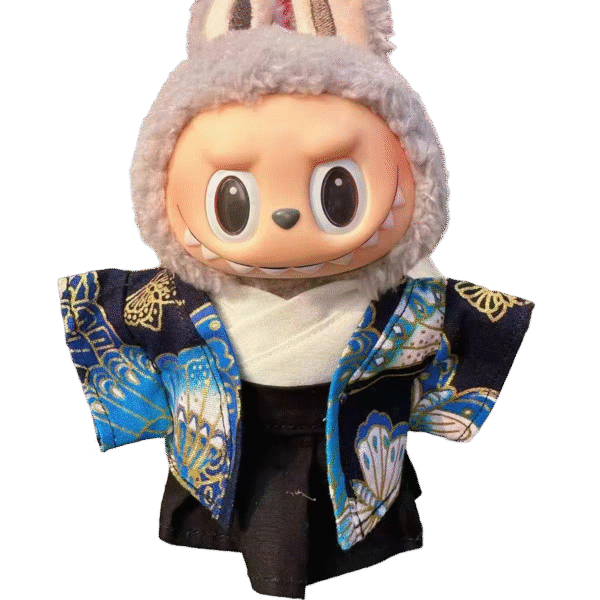 Labubu Blue Butterfly Kimono