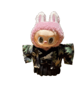 Labubu Green Bamboo Kimono