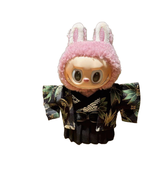 Labubu Green Bamboo Kimono