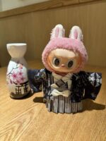 Labubu Black Bamboo Three O 'clock Kimono