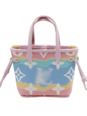 Labubu Macaron Vintage Flower Basket Bag