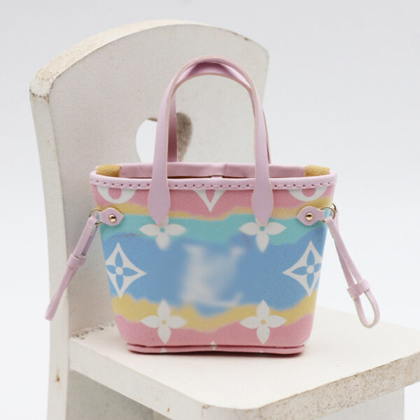 Labubu Macaron Vintage Flower Basket Bag