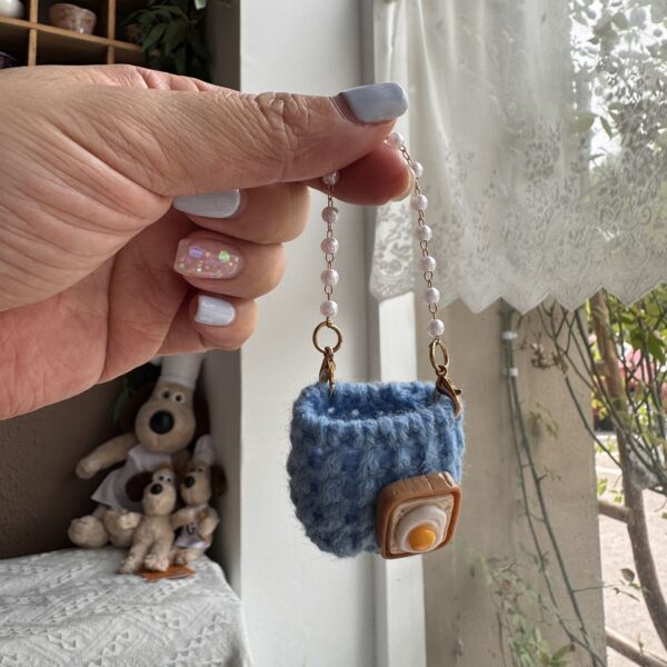 Labubu Snack Bead Chain Mini Crossbody Bag