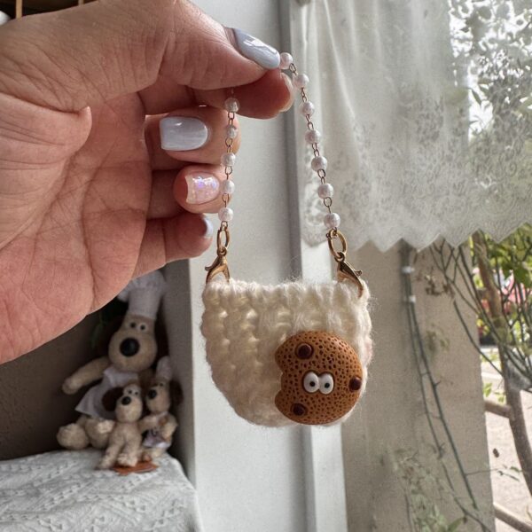 Labubu Snack Bead Chain Mini Crossbody Bag