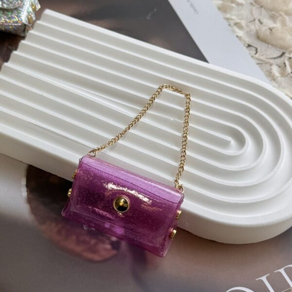 Labubu Sequin Chain Mini Square Bag