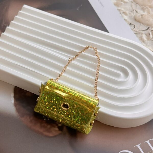 Labubu Sequin Chain Mini Square Bag