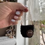 Labubu Snack Bead Chain Mini Crossbody Bag