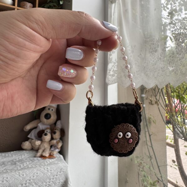 Labubu Snack Bead Chain Mini Crossbody Bag