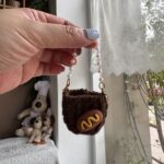 Labubu Snack Bead Chain Mini Crossbody Bag