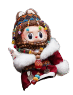 Labubu clothing Tibetan style