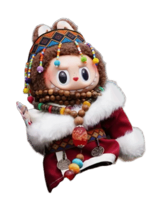 Labubu clothing Tibetan style